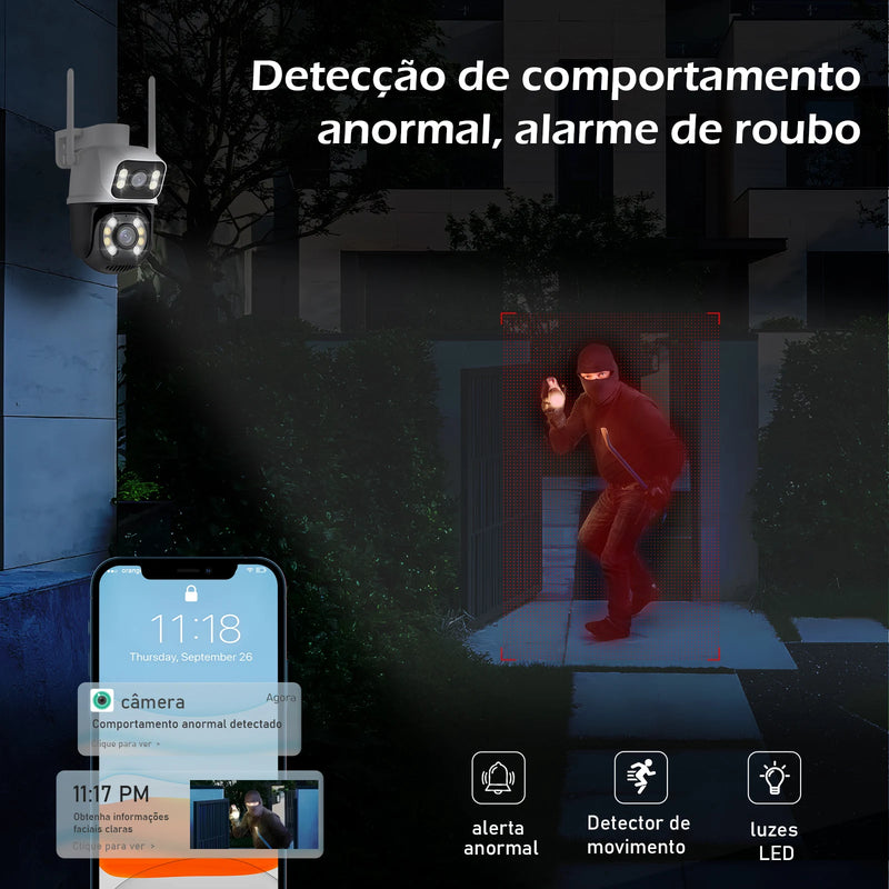 Artron Câmera 4K 360° Wi-Fi