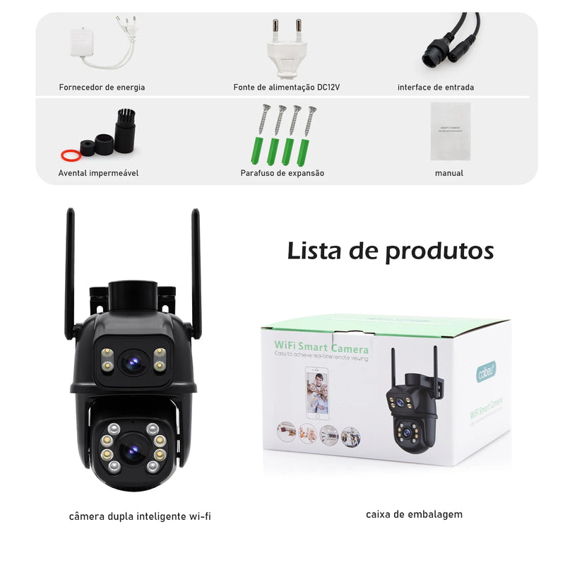 Artron Câmera 4K 360° Wi-Fi