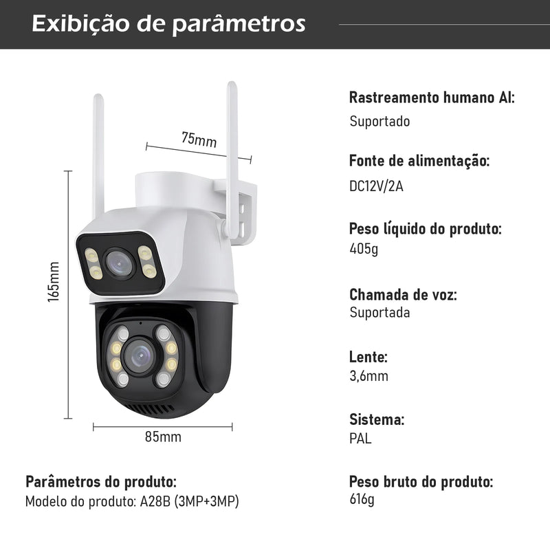 Artron Câmera 4K 360° Wi-Fi